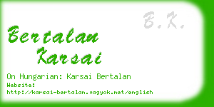 bertalan karsai business card